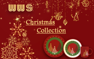 Wellwares latest ceramic tableware Christmas tree design