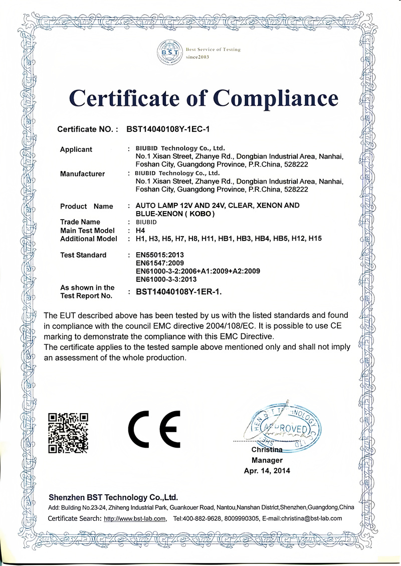 2.CE प्रमाणीकरण
