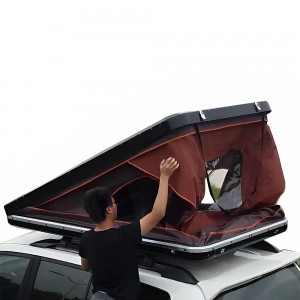 Tenda da tettu SUV da campeghju in lega d'aluminiu dura per 4 persone