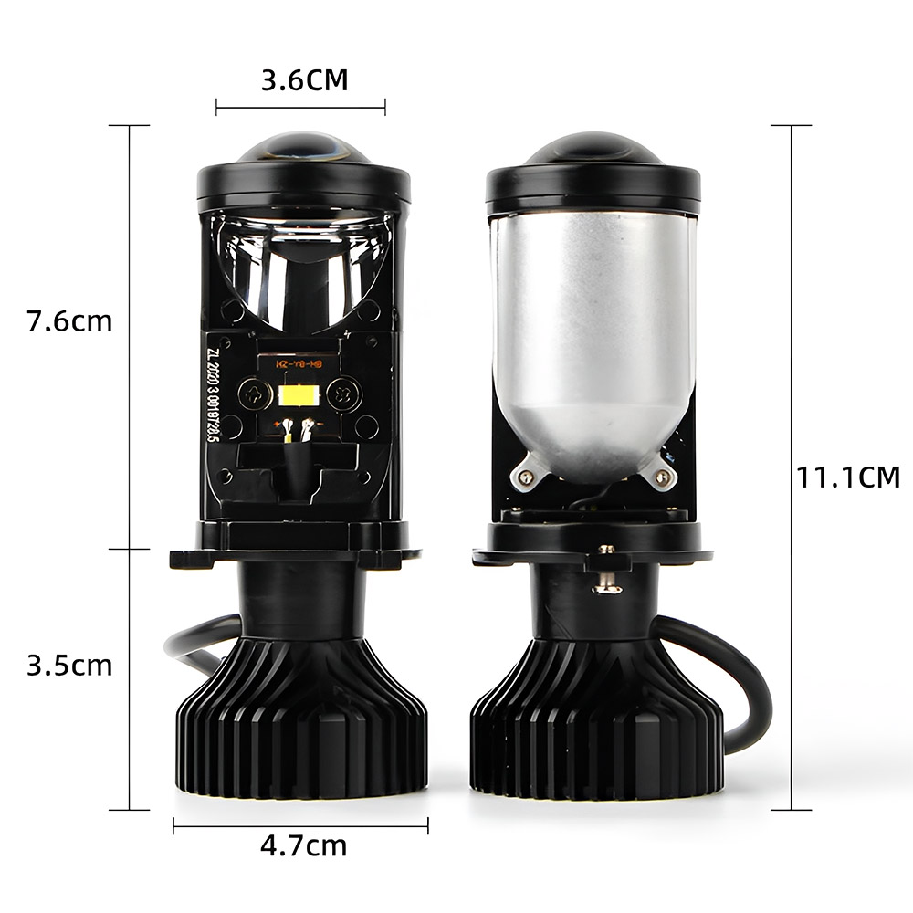 Powerful 2PCS LED Y6d H4 80W LED Mini Projector Lens Double Lens High Low  Beam LED Headlight Auto Lamps Left/Right Hand Drive White Auto Lights -  China LED Headlight, Headlight
