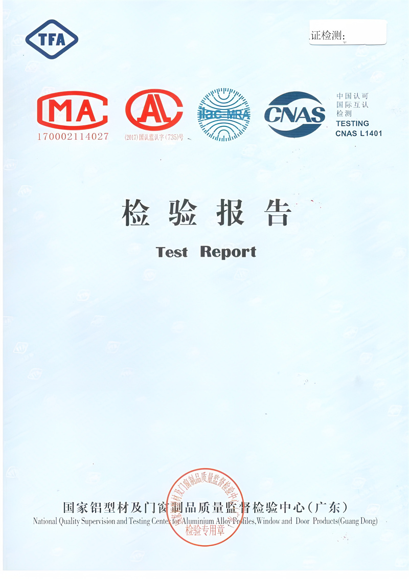 Kina TFA certifikat