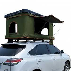 Tenda e çatisë me guaskë të fortë për kampim me tekstil me fije qelqi 4WD