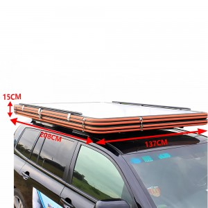 High-End Camper Roof Tent သည် SUV ၄ ယောက်နှင့် လိုက်ဖက်သည်။