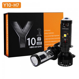 Y10 h4 h7 sähkömoottoripyörän LED-ajovalopolttimo