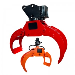 OEM Supply Hydraulic Rotating Grapple - Excavator crane tractor wood timber log grapple – WEIXIANG Attachments