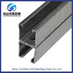 Hot-selling Channel Steel C Shaped Beam - Back-to-Back Strut Channel Slotted Hot Dip Galvanized – Jiashan