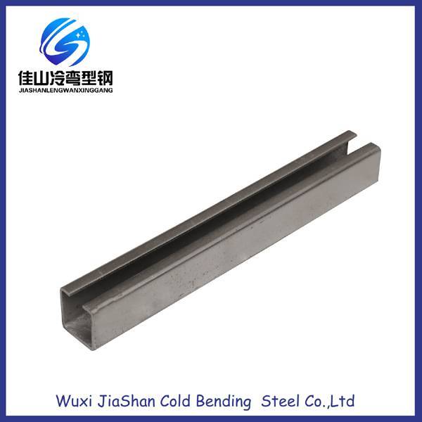 Factory wholesale Zinc Plate Track With Holes - C steel insde Bend Channel Galvanized Sheet Zinc Plated Factory – Jiashan