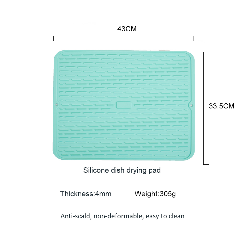 Enhance your kitchen experience with reliable silicone drain mat non-slip placemats