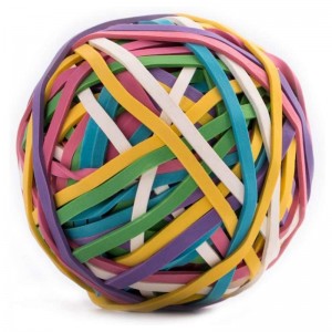 Colors RubberBands Rubber Bands Ball for Office Supplies
