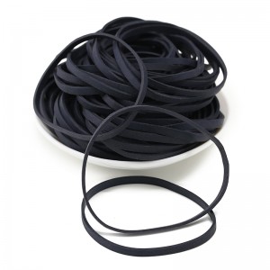 Hot sale black high elastic rubber band