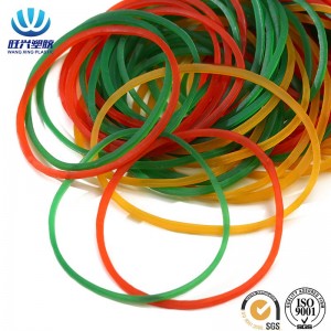 High elastic transparent natural color rubber band for money packing office supplies