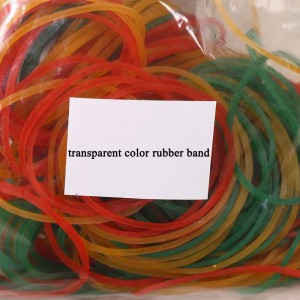 High elastic transparent natural color rubber band for money packing office supplies