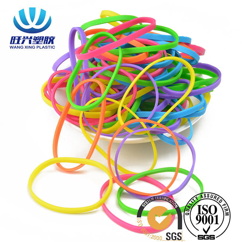 Cheap Big Brown Rubber Bands Company –  Wholesale custom size high elastic fluorescent rubber bands – Wangxing