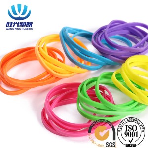 Wholesale custom size high elastic fluorescent rubber bands