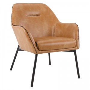 Living Room Leather Typology Lounge Armchair