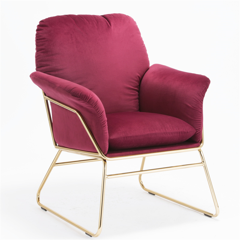 Armchair with Metal Frame Chrome legs Featured Image