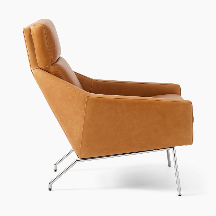 Austin leather armchair with footrest Featured Image
