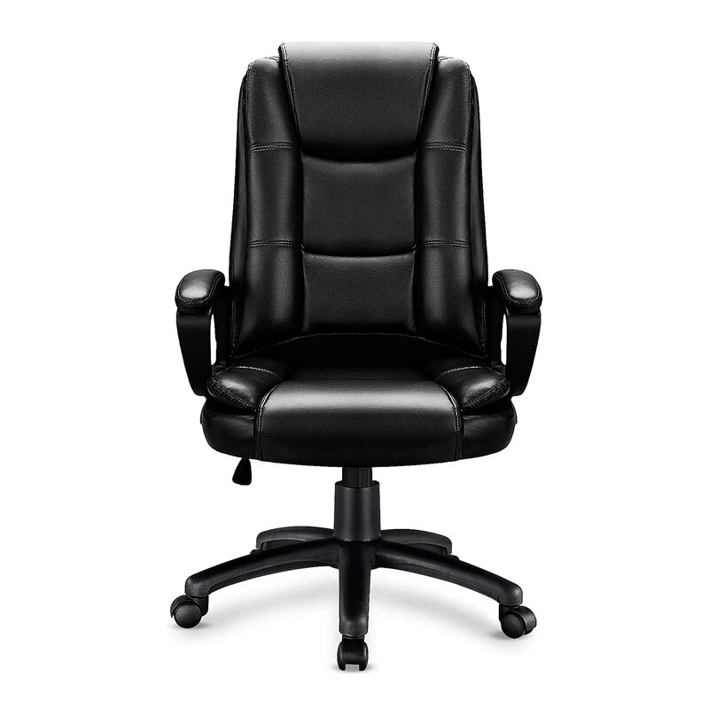 Black Leather Executive Office Chair (1)