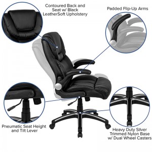 Famous Best Gtracing Gaming Chair With Footrest Suppliers –  Madrille Genuine Leather Executive Chair –  Wanyida