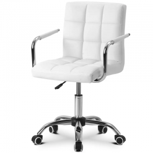 Computer Chair Home Comfortable Swivel Student Chair With Metal Armrest