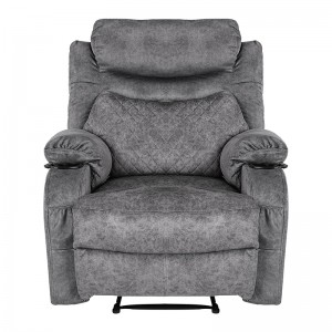 Overstuffed Massage Recliner Chairs with Heat Faux Leather Manual Reclining Chair