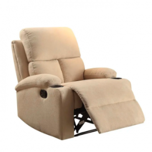 Cadeira reclinável manual padrão de veludo