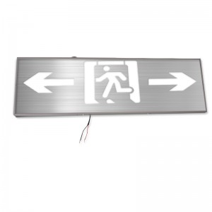 Aluminium LED Emergency light exit sign borad