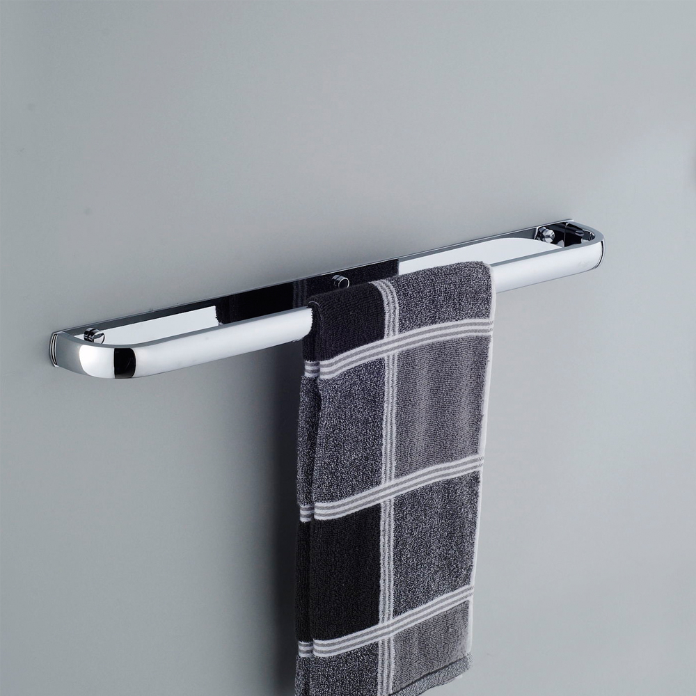 Big Discount Zinc Alloy Towel Bar - Hot sale Novel Design Brass chrome Wall Mounted Bathroom Accessories modern simple Towel Bar 11111 – Bodi