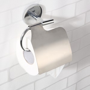 Wenzhou Factory paper towel holder Zinc round wall mounted toilet paper holder 12606B