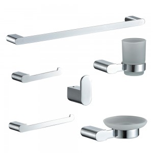 China Cheap Complete Bathroom Design Wall Mounted Bathroom Hardware Stainless Steel Zinc Bathroom Accessories Set