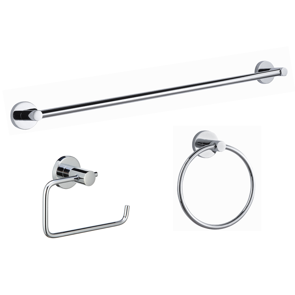 Special Design for Bathroom Accessories Towel Bar - Manufacturer home zinc wall mounted bathroom accessories 3 pcs hardware sets  2300A-3 – Bodi