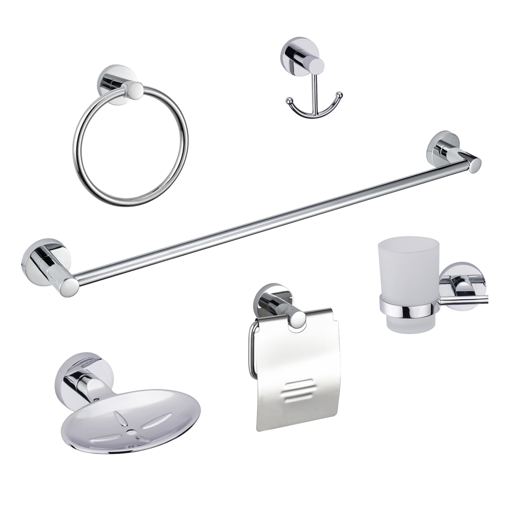 Factory wholesale Bathroom Accessories Zinc Alloy - 2020 factory wall mounted newest fashion hotel design Luxury Bathroom Accessories bathroom accessories set 6 2900 – Bodi