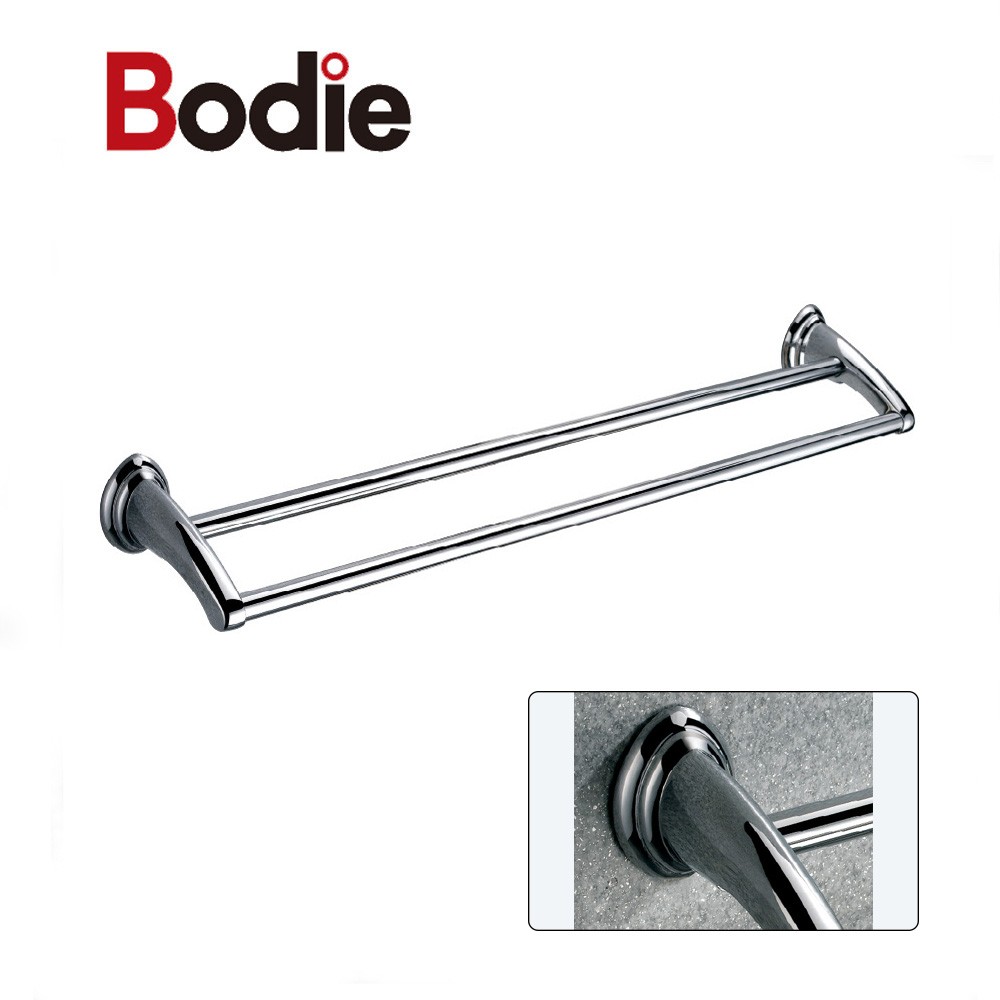 Reliable Supplier Towel Rail Bar - Factory directly zinc alloy double bathroom towel bar 3912 – Bodi