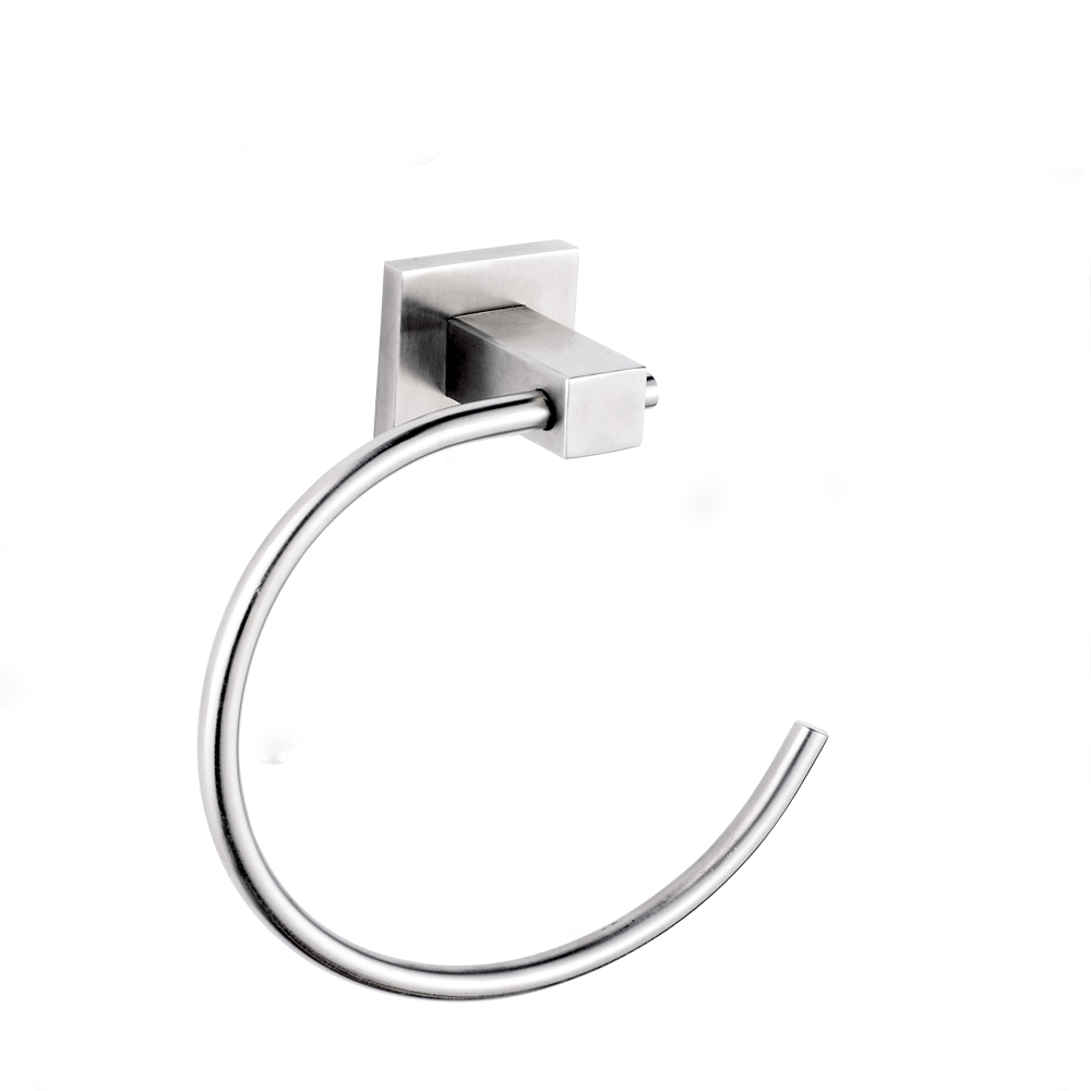 Wholesale Towel Ring Black - Bathroom Towel Holder Stainless Steel 304 Base Towel Ring 7107 – Bodi