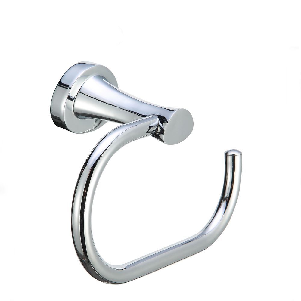 Factory Cheap Hot Hotel Towel Ring - Bathroom Modern Design Bathroom  Engineered Towel holder Zinc Towel Ring 16307 – Bodi