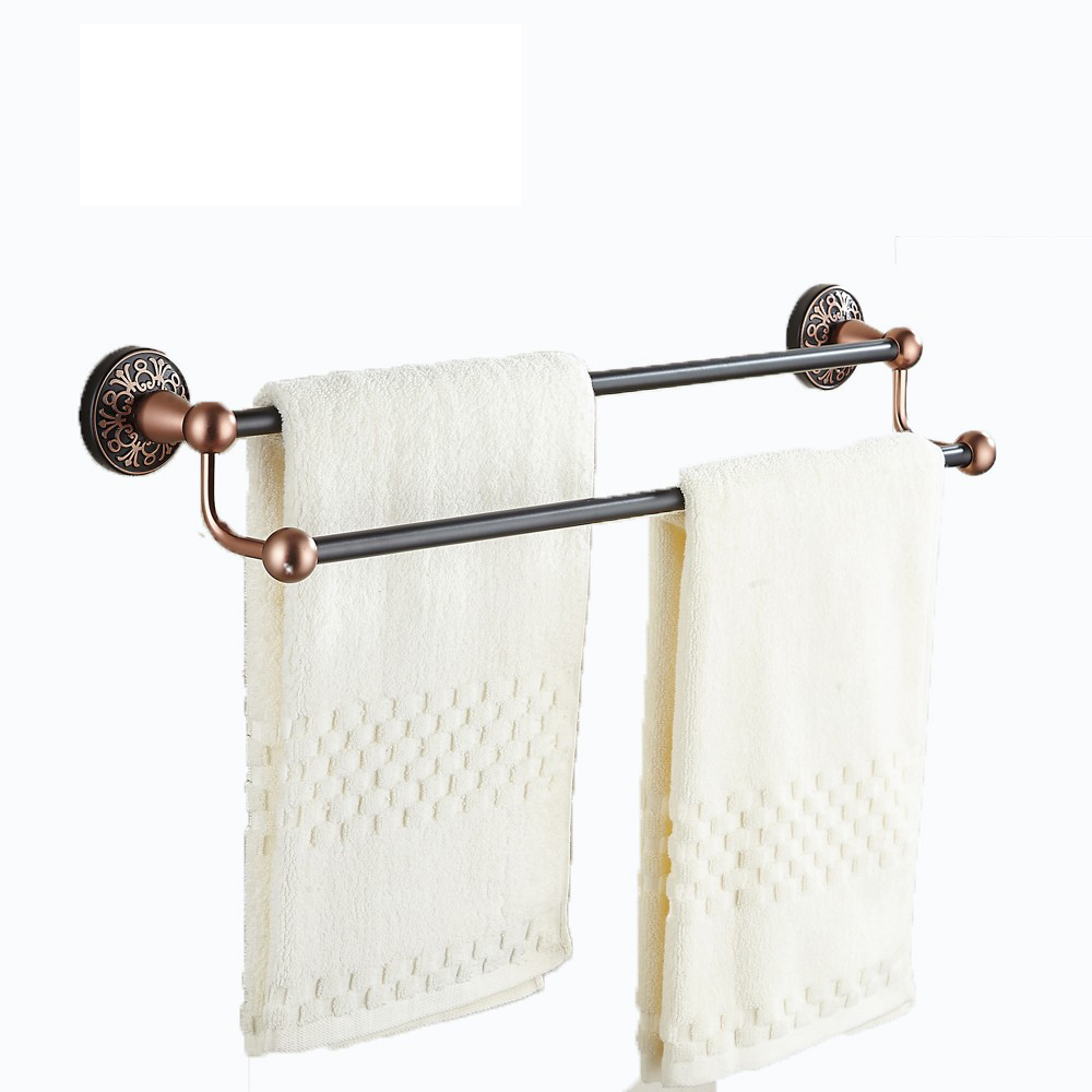 Online Exporter Bath Towel Bar - Hot Selling Cheap Wall Mounted Towel Rail  Simple Design Double Towel Bar16612BC – Bodi