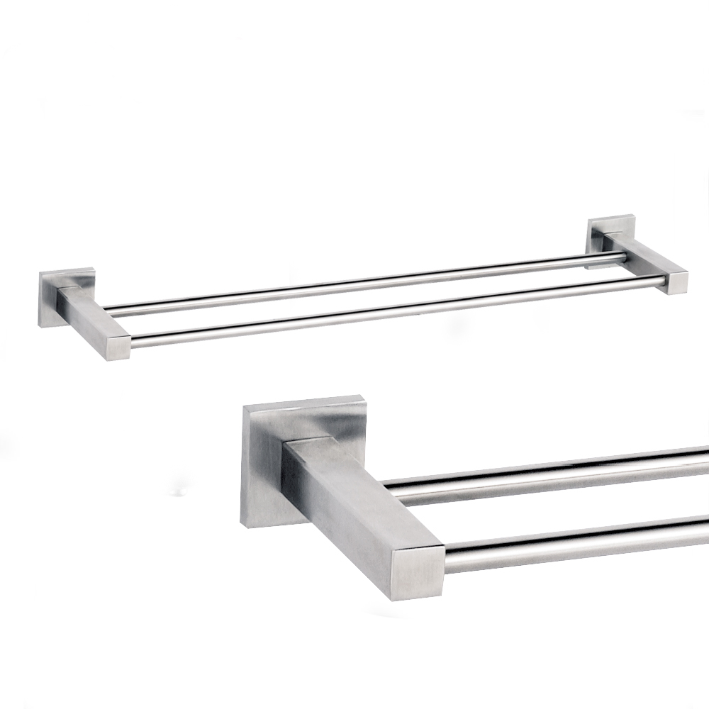 Fixed Competitive Price Bar Towel Holder - Factory Directly Wholesale Stainless Steel Double Towel Bar 7112A – Bodi