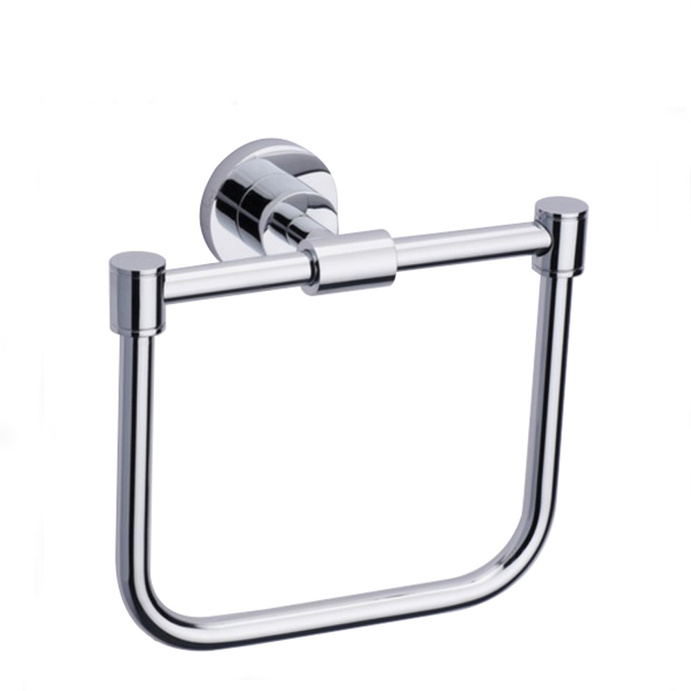 Wholesale Towel Ring Black - Bathroom Hardware Accessories Brass Chromed Square Towel Holder9207 – Bodi