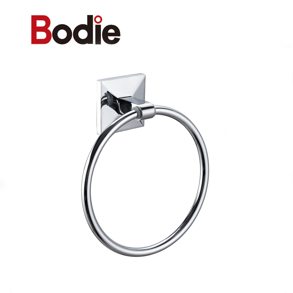 PriceList for Towel Ring - Zinc Towel Ring Toilet Wall Mounted Towel Ring Holder for Bathroom 15107 – Bodi
