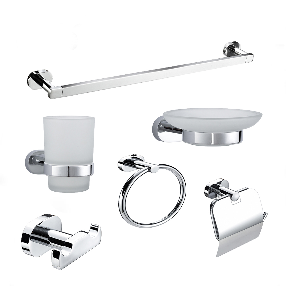 Massive Selection for Towel Bar Bathroom - Bathroom Luxury Accessories Wall Mounted Brass Hardware 6 Piece Set 7500 – Bodi