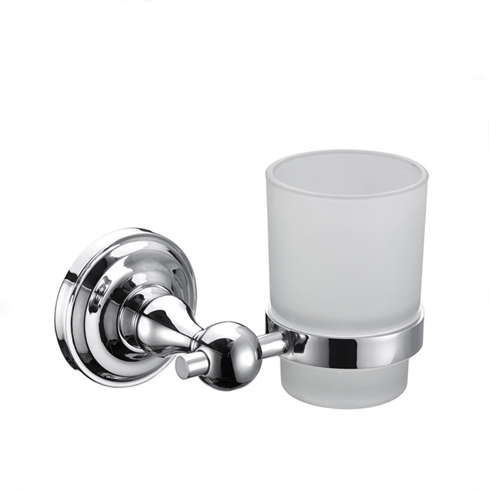 Toothbrush cup holder tumbler zinc bathroom wall mounted cup tumbler holder 5801