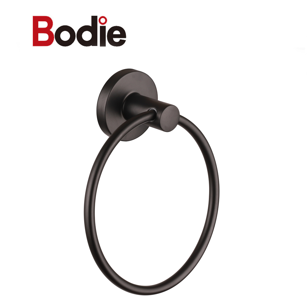 Wholesale Price China Ring Towel Holder - High quality amazon design round towel holder zinc chrome simple towel ring for bathroom 18307 – Bodi
