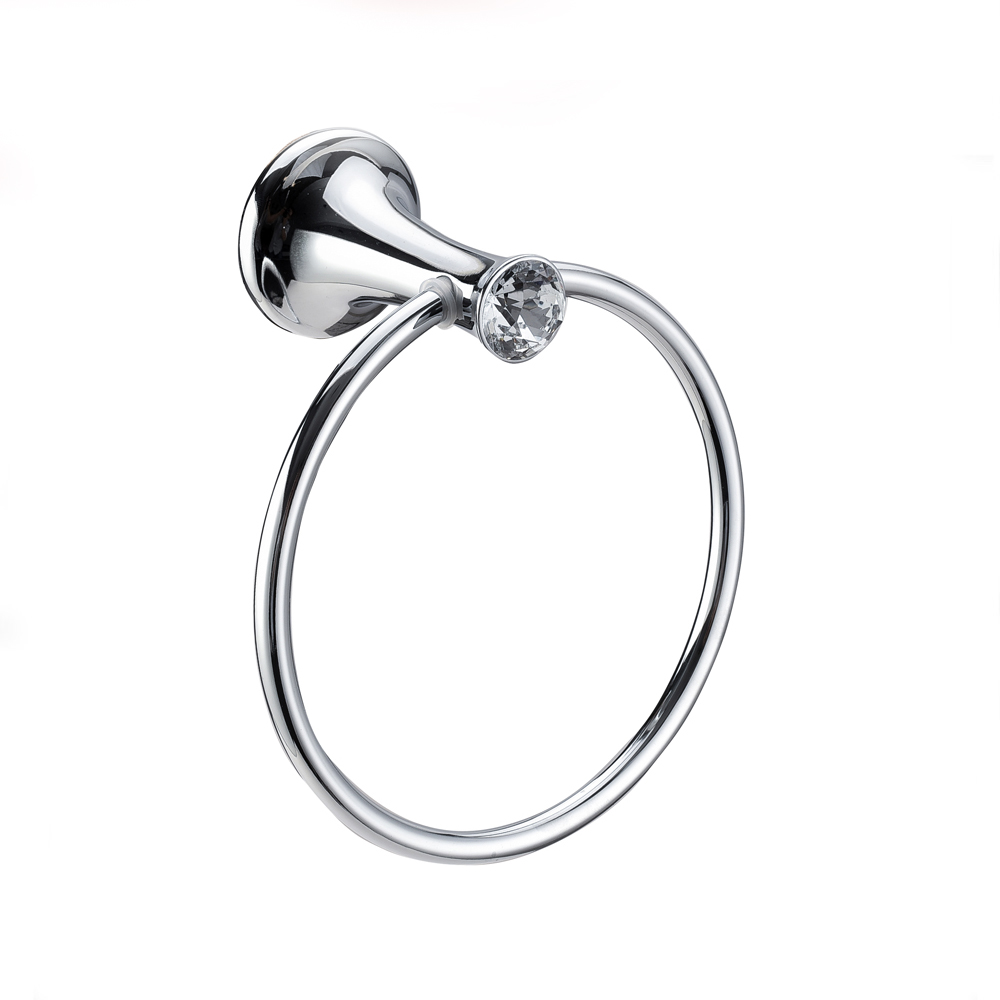 Hot sale Towel Ring Chrome - Chrome Finishing Bathroom Accessories Towel Holder Zinc Alloy And Stainless Steel towel ring13607 – Bodi