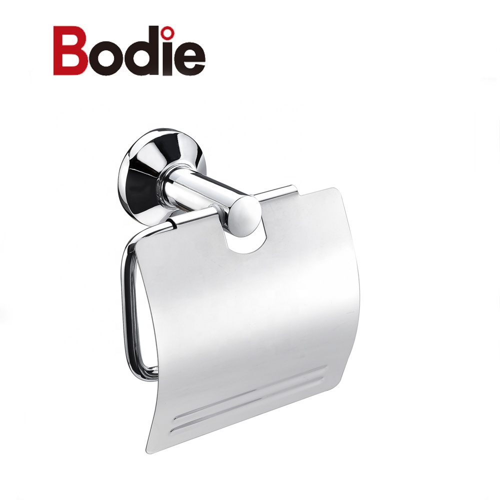 professional factory for Brass Toilet Paper Holder - Bathroom accessories toilet roll holder zinc chrome wall mount paper holder for bathroom 15706 – Bodi