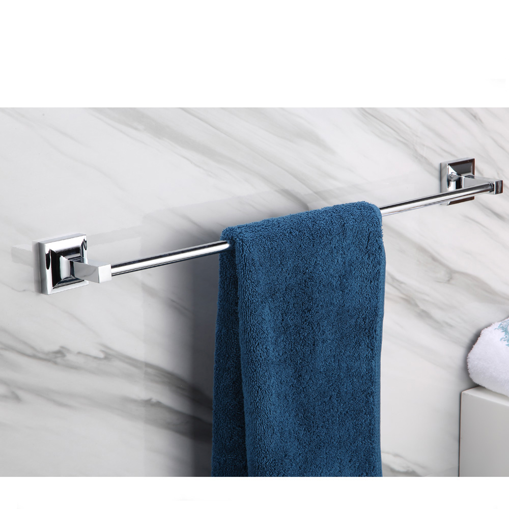 Newly Arrival Chrome Towel Bar - Bathroom accessories Wall Mounted Towel Rail  Attractive Design Single Towel Bar 13111 – Bodi