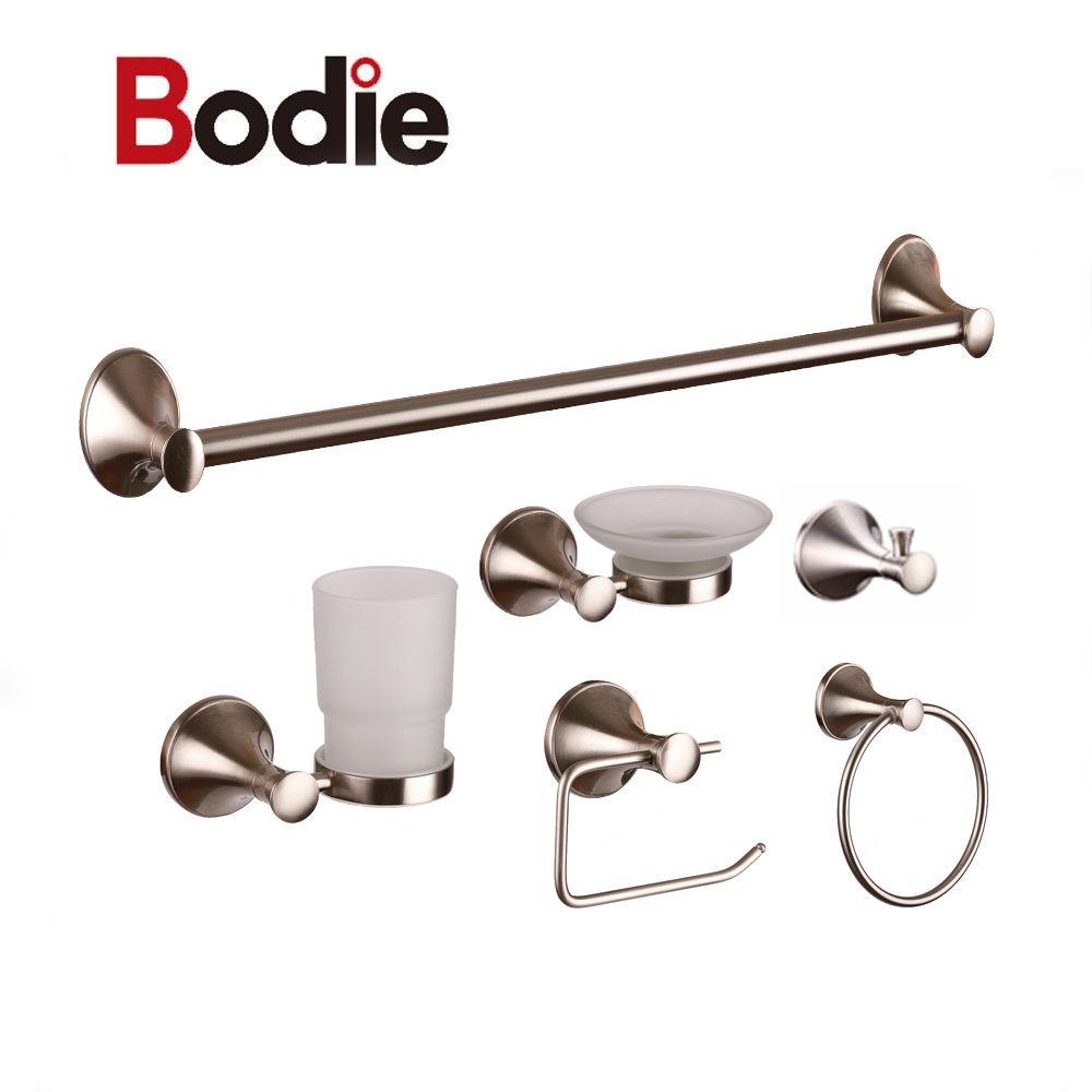 Excellent quality Bathroom Accessories Chrome Set - Hardware set Bathroom Accessories Zinc Chrome Wall Mounted Bath Fitting Set 17900 – Bodi