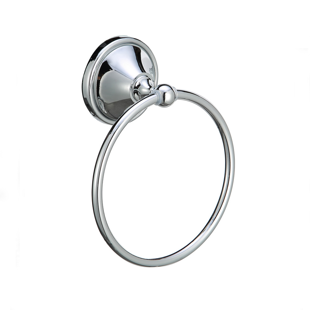 New Arrival China Simple Towel Rings - Zinc Towel Ring Toilet Wall Mounted Towel Ring Holder for Bathroom 13807 – Bodi