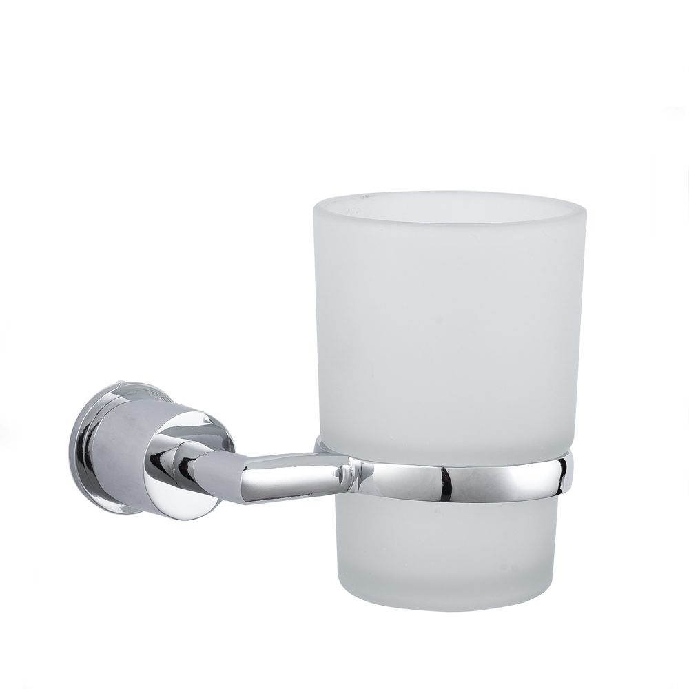 Bathroom Wall Mounted Glass Tumbler Cup Single Toothbrush Holder 13501 – Bodi