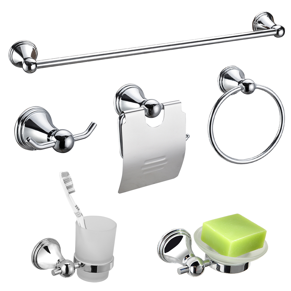 Cheap price Bathroom Towel Wall Rack - Hotel bathroom luxury accessories stainless steel bath set bathroom accessories 13700 – Bodi