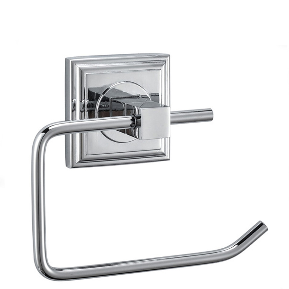 China Cheap price Toilet Paper Holder Stainless Steel - High Quality Zinc Alloy Chrome Finishing Square Toilet Paper Holder Without Cover Roll Holder 3706SC – Bodi